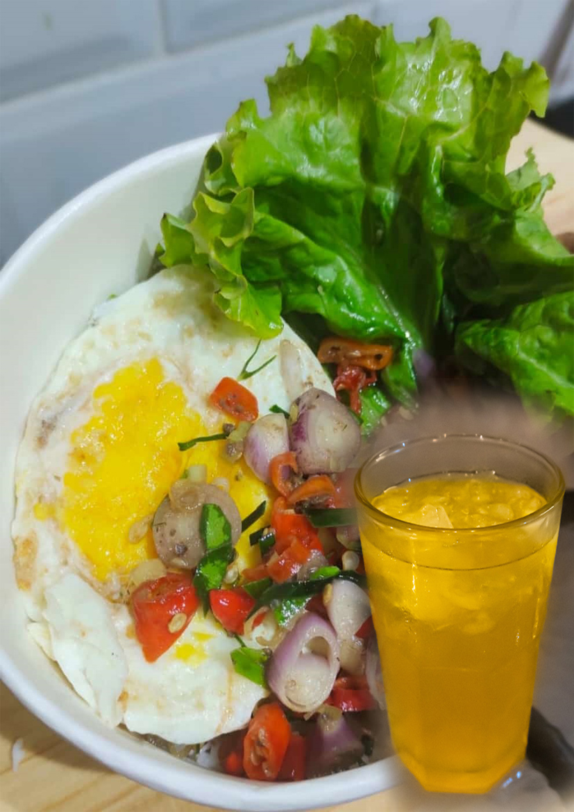 Egg Rice Bowl + Nutrisari (min. 2 paket)